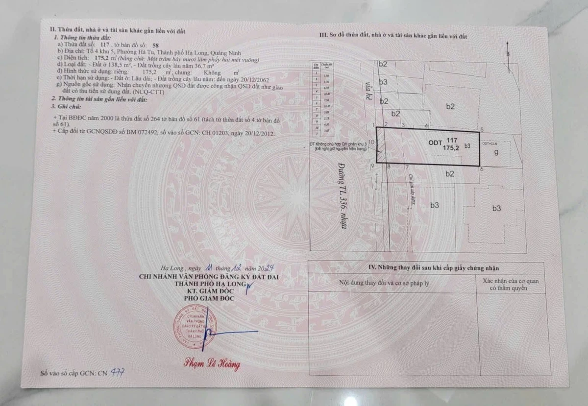 Bán nhà 3 tầng 5PN mặt đường chính Hạ Long 175m2 7.5 tỷ - Ảnh thu nhỏ 2
