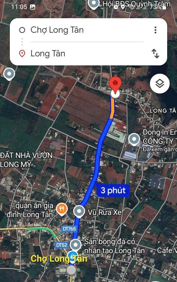 Bán đất mặt tiền Long Tân 109.7m² 850 triệu - Ảnh thu nhỏ 4