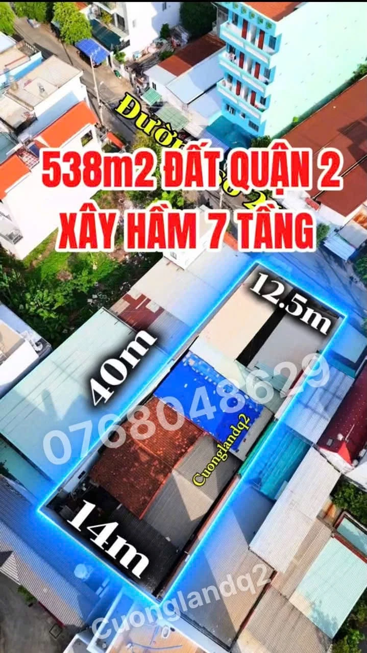 Bán đất Nguyễn Thị Định Q.2 - 538m2, 40 tỷ - Ảnh 1
