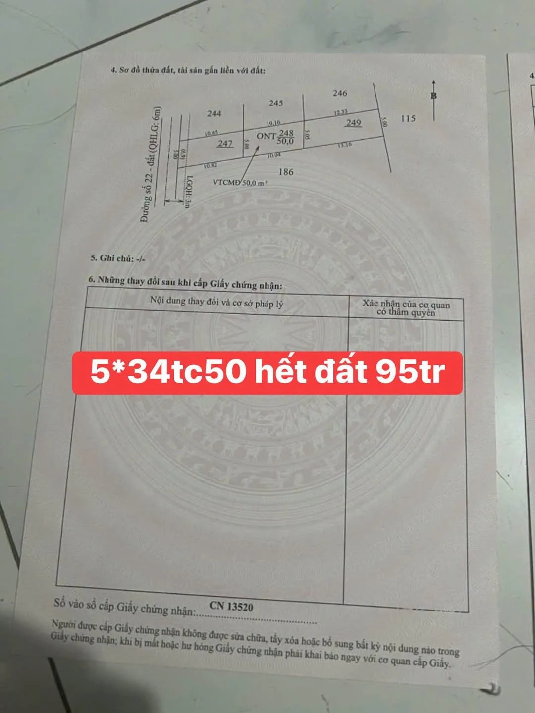 Bán đất Tây Ninh 8500 m² giá 95 triệu - Ảnh 1