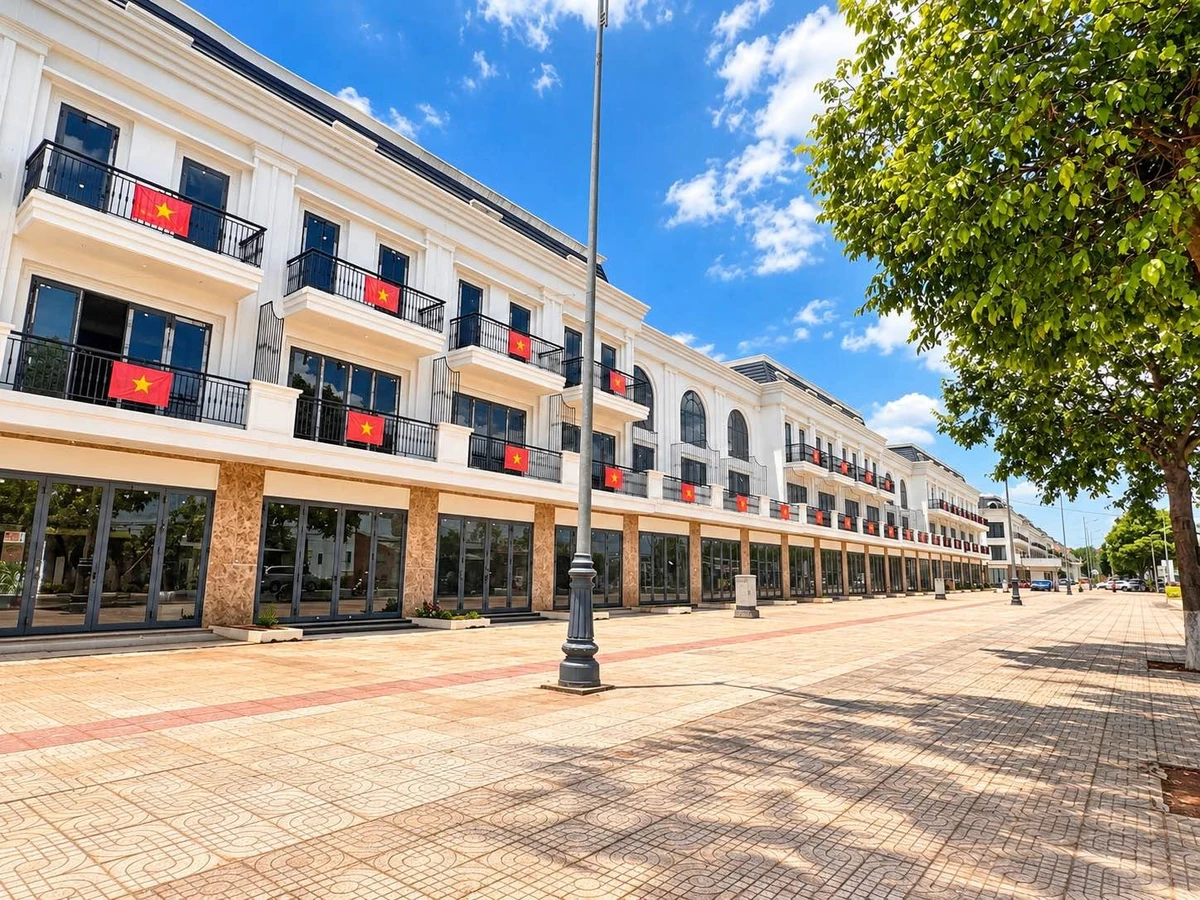 Bán shophouse Ân Phú mặt tiền Hà Huy Tập 266m2 6 tỷ - Ảnh 1