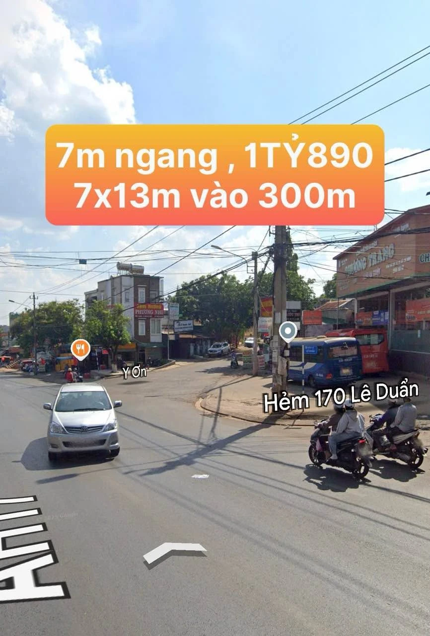 Bán đất ngang 7m nở hậu 91m2 hẻm Lê Chân, Buôn Ma Thuột giá 1,89 tỷ - Ảnh 1