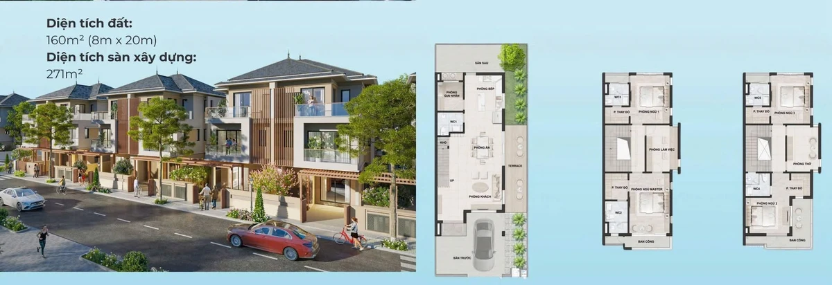 Bán biệt thự liền kề KDT Visip Hưng Nguyên 160m² - 6.8 tỷ - Ảnh thu nhỏ 3