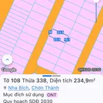 Bán đất TĐC Suối Ngang 235m² gần KCN Becamex - Ảnh thu nhỏ 3