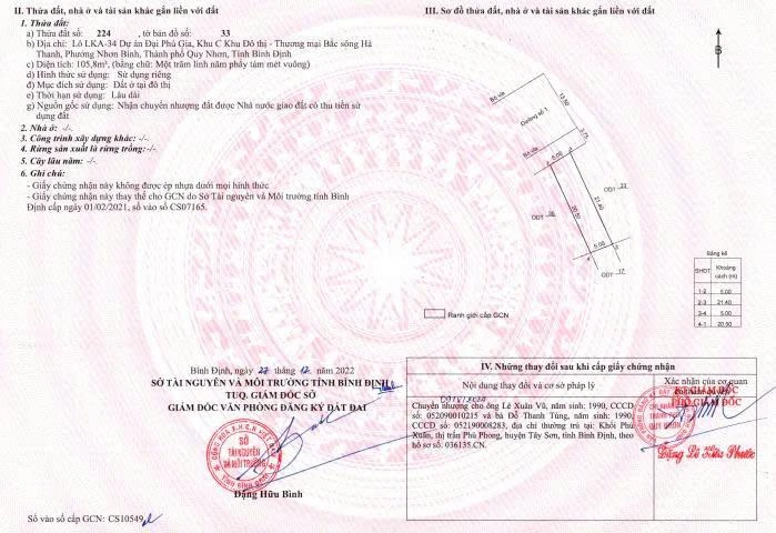 CHÍNH CHỦ BÁN LÔ LKA34 ĐẠI PHÚ GIA, KĐT BẮC HÀ THANH 105,8M² ĐƯỜNG 21M - Ảnh thu nhỏ 2