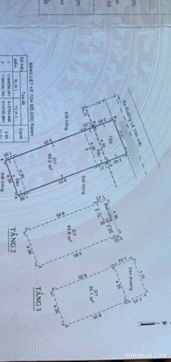 Bán nhà 3 tầng 4PN 61.5m² hẻm xe hơi Lê Văn Việt Q9 - Ảnh 1