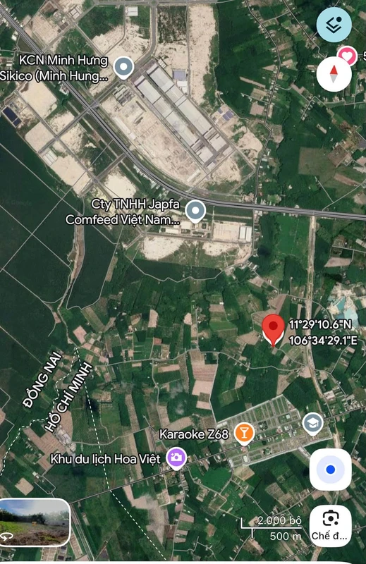 Bán đất 500m2 có 50m2 thổ cư đường số 28 Phường Minh Hưng giá 480 triệu