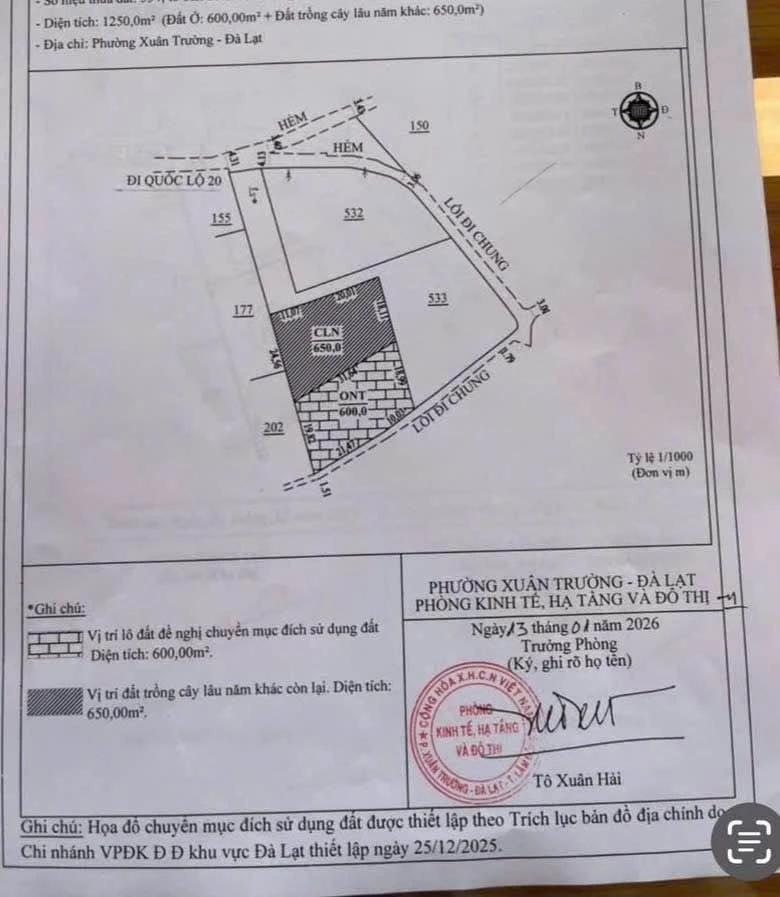 Bán đất 430m2 view săn mây Đà Lạt - Ảnh thu nhỏ 2