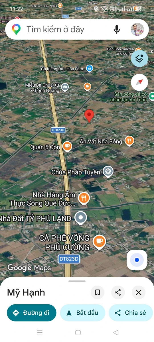 Bán lô đất 90m2 thổ cư 100% sổ hồng riêng, 2 mặt đường bê tông tại Mỹ Hạnh, Tây Ninh - Ảnh thu nhỏ 2