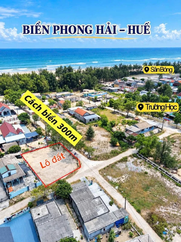 Bán đất biển Phong Hải Huế 166,4m² 6xx triệu