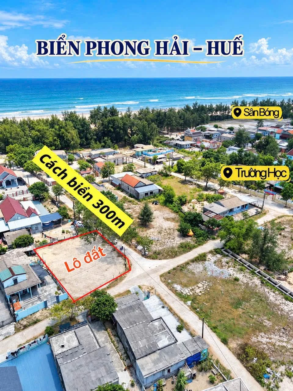 Bán đất biển Phong Hải Huế 166,4m² 6xx triệu - Ảnh 1