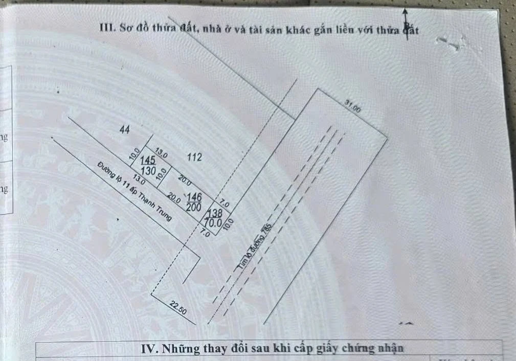 Bán đất 2 mặt tiền 1.000m² ĐT 785, Tây Ninh - Ảnh thu nhỏ 5