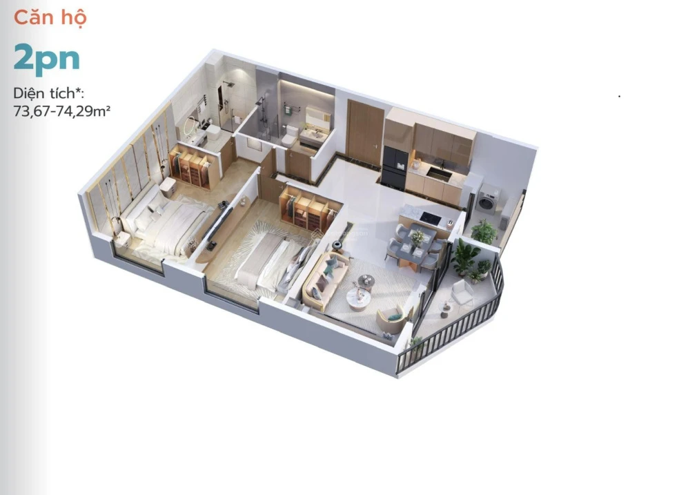 Hacom Tower căn hộ cao cấp. Giỏ hàng CĐT Studio, 1PN, 2PN, 3PN. Liên hệ PKD CĐT: 0937 979 *** - Ảnh thu nhỏ 4