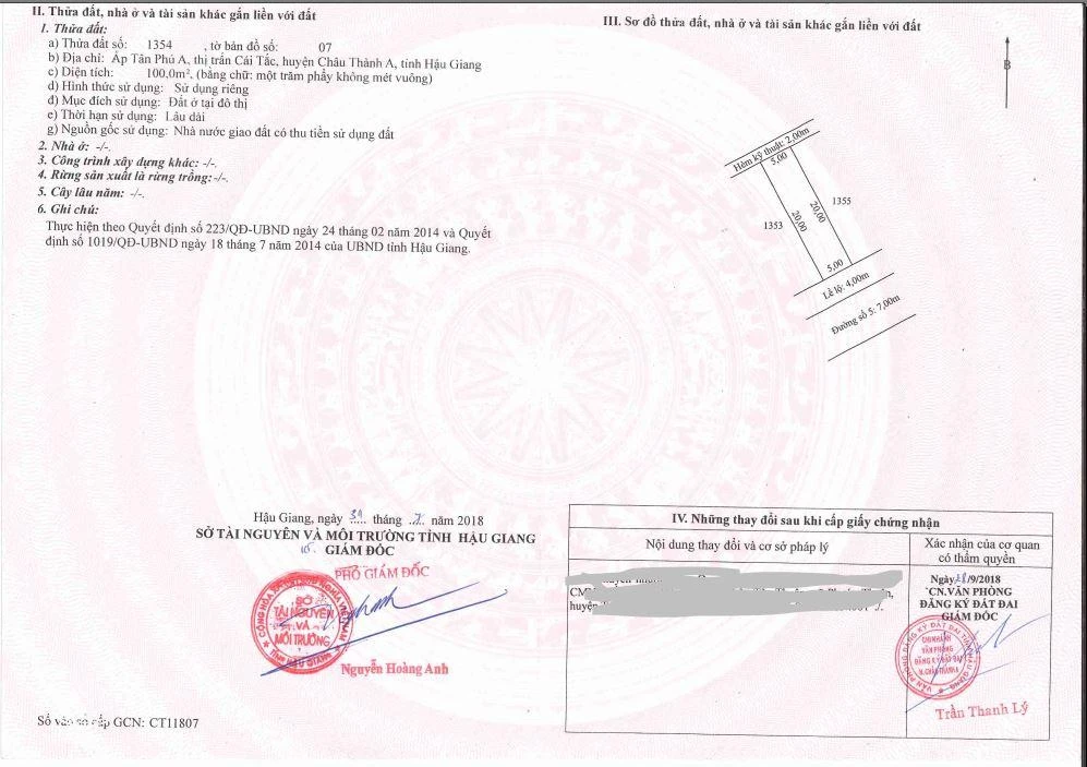 Nền thổ cư mặt tiền đường ô tô tại Thị trấn Cái Tắc, 970 triệu, 100m2 - Ảnh 1