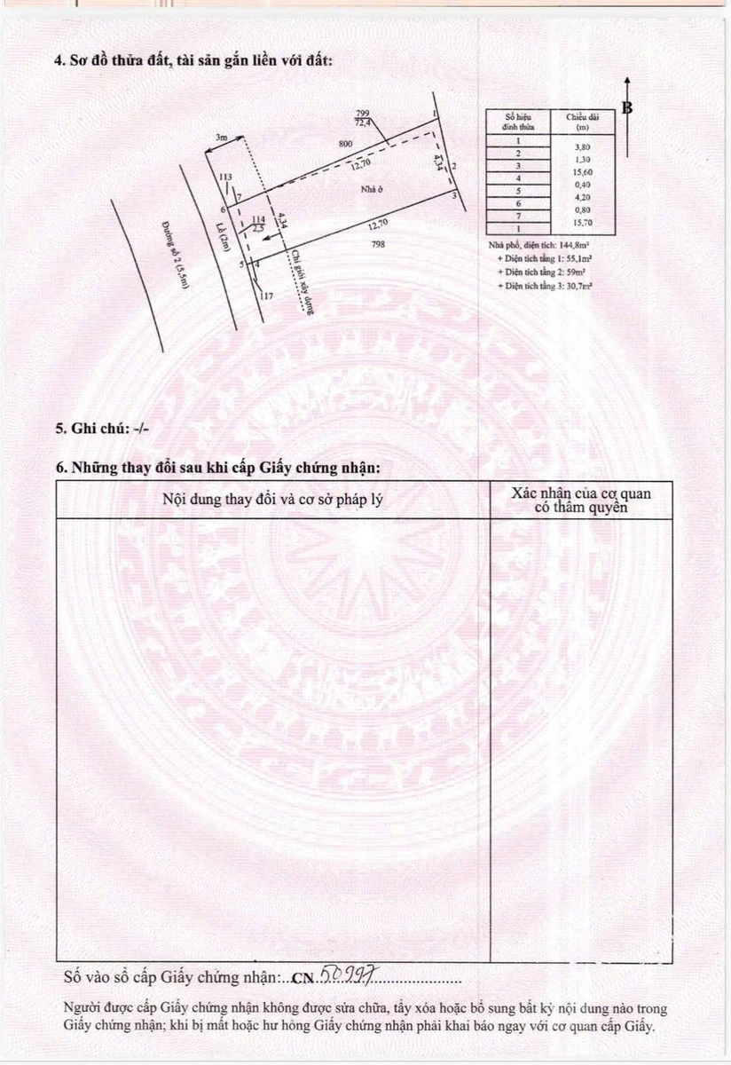Bán nhà 1 trệt 2 lầu 74,9m2 full nội thất gần chợ Long Thượng, Phước Lý, Tây Ninh - Ảnh thu nhỏ 2