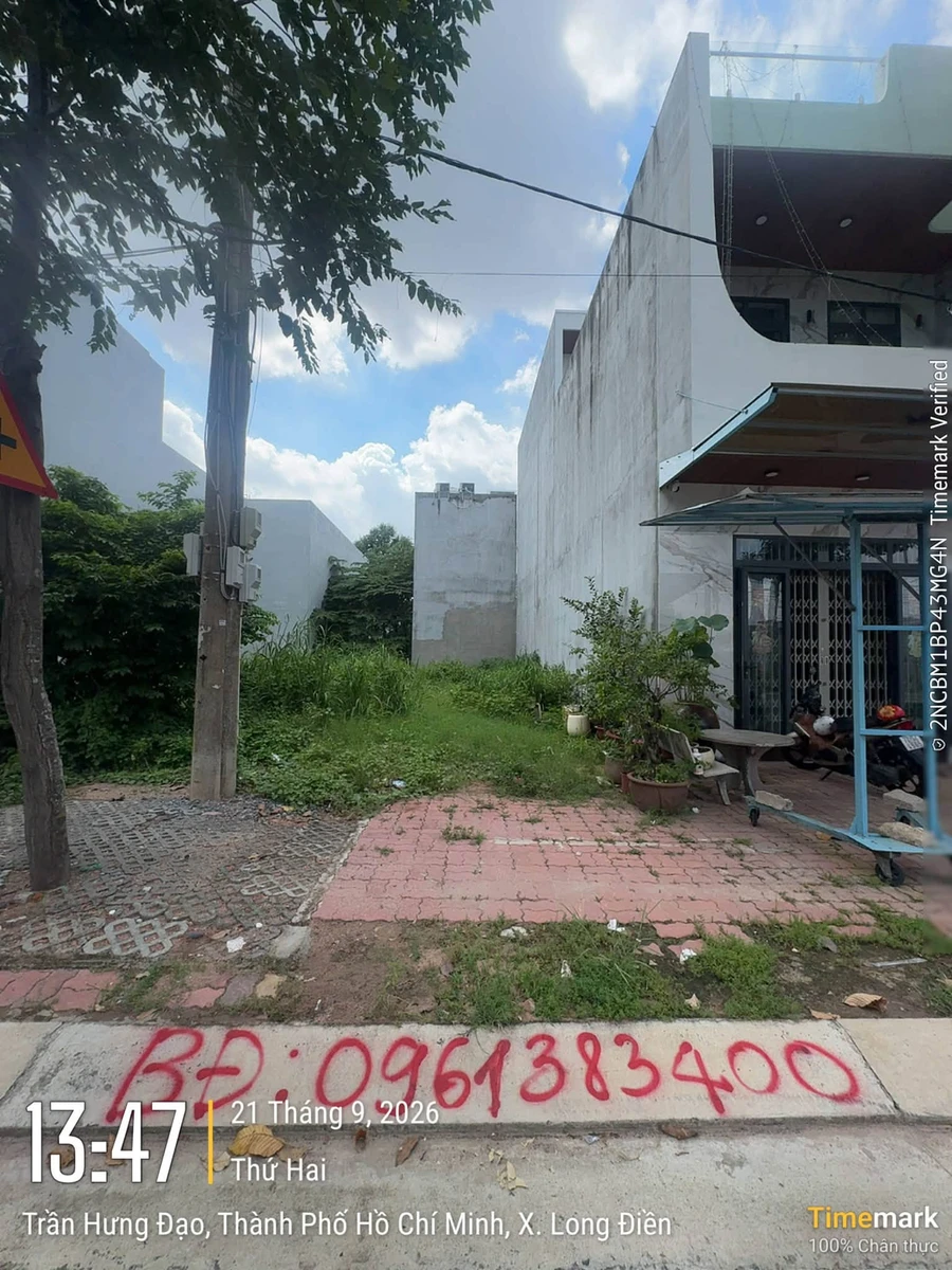 Bán đất mặt tiền Trần Hưng Đạo Long Điền 87m2 - Ảnh 1