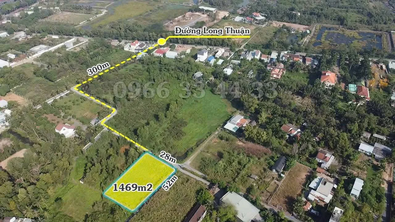 Bán đất góc 2 mặt đường Long Phước 1.469m² - 17,6 tỷ - Ảnh 1