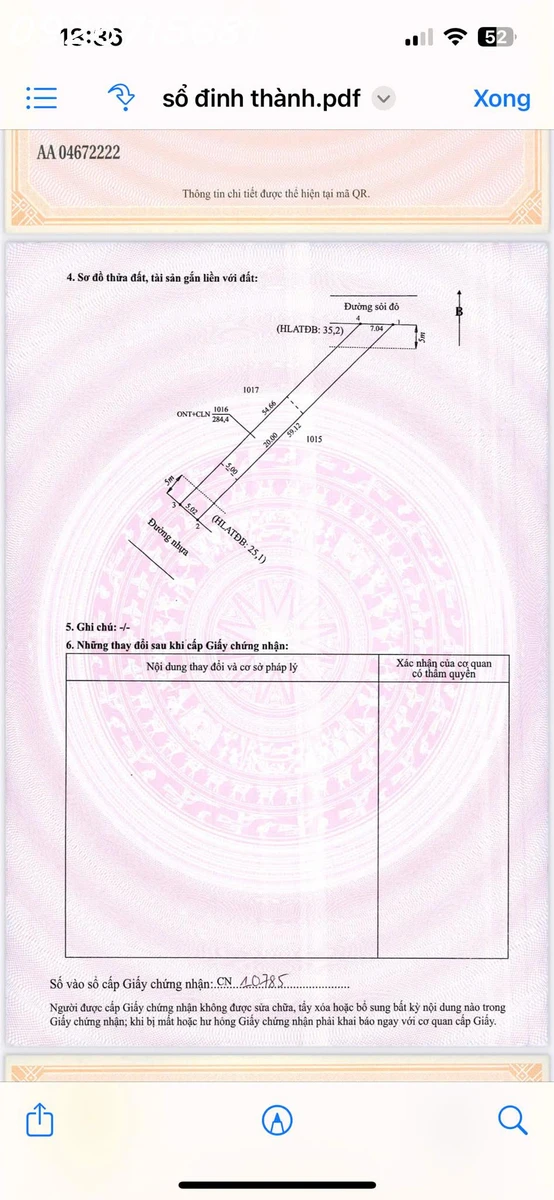 Bán đất đẹp tại Ấp Yên Ngựa, xã Định Thành, Dầu Tiếng, DT 284,4m2, nhiều tiện ích - Ảnh thu nhỏ 5