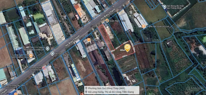 Bán quỹ đất 2221,2m2 mặt tiền Hồ Biểu Chánh - khu Phố Lăng Hoàng Gia (P. Sơn Qui Đồng Tháp mới)