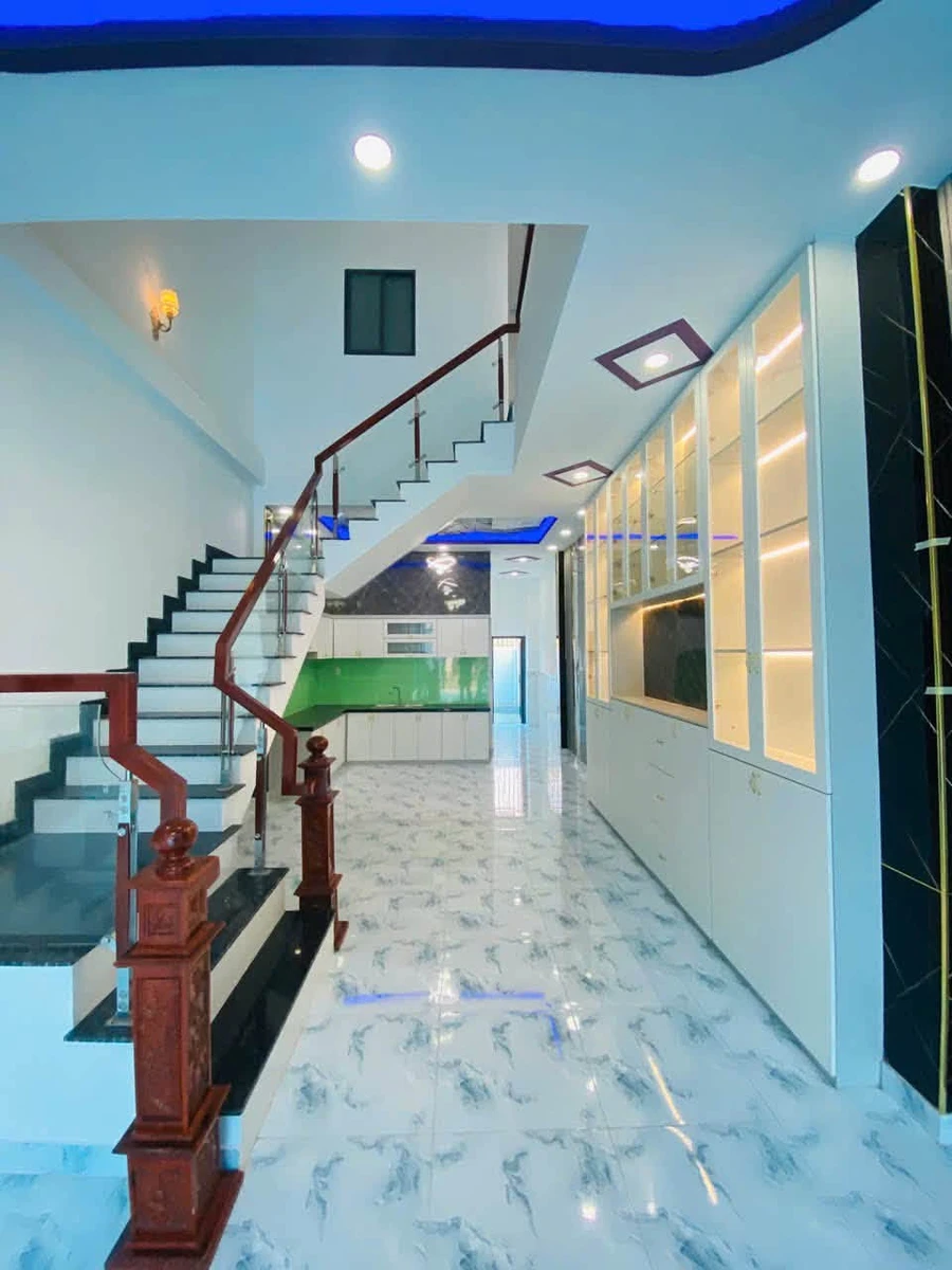 Bán nhà mặt tiền đường nhựa Thanh Ba, Mỹ Lộc, Cần Giuộc, Long An, 4,2x26m, 2 tỷ 400 triệu/căn - Ảnh thu nhỏ 4