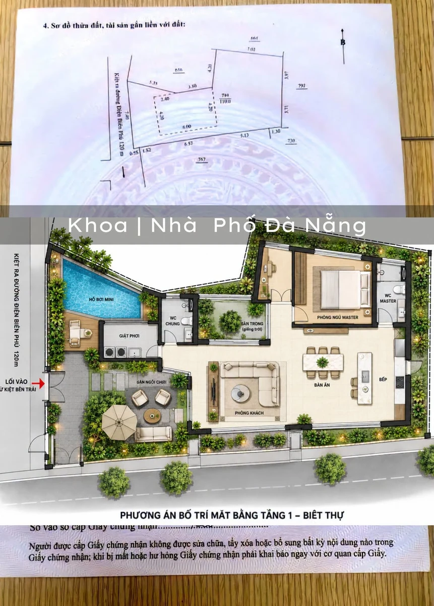 Bán lô đất 110 m² trung tâm Đà Nẵng giá 3 tỷ 950 - Ảnh 1