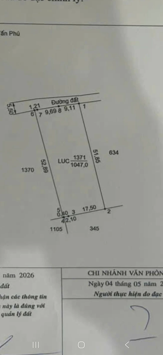 Bán đất 1 công Phủ Hồng, Long Hoa 499 triệu - Ảnh thu nhỏ 3