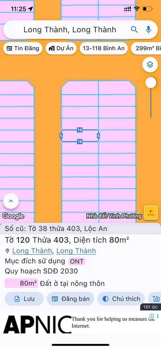 Bán đất nền sân bay Long Thành 80m² giá 2,6 tỷ - Ảnh 1