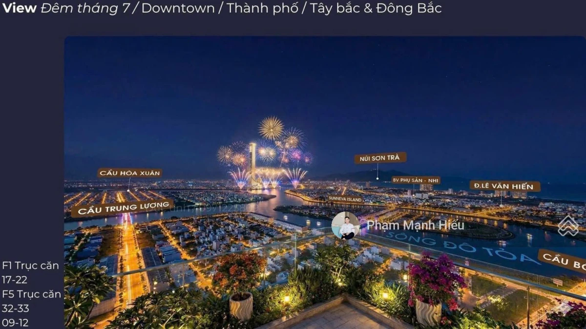 Căn ngoại giao tòa F1 FourS Tower sân vườn siêu đẹp tầng cao view biển, view pháo hoa CK 5% ER - Ảnh thu nhỏ 5