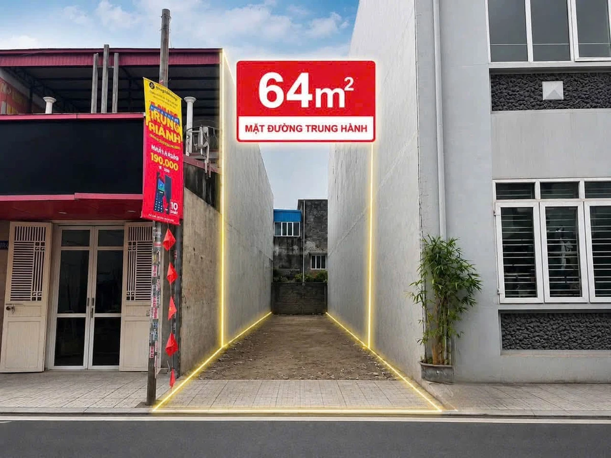 Bán đất mặt đường Trung Hành 64m2, giá 5,45 tỷ, hướng Đông Nam - Ảnh thu nhỏ 2