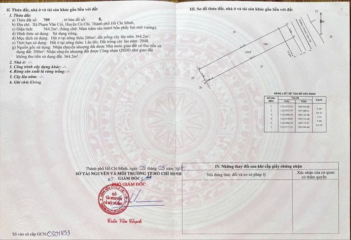 Bán lô đất mặt tiền Phạm Văn Cội 564m2 Hóc Môn 5.8 tỷ - Ảnh 1