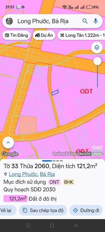 Bán lô đất 120m² mặt đường số 9 Bà Rịa