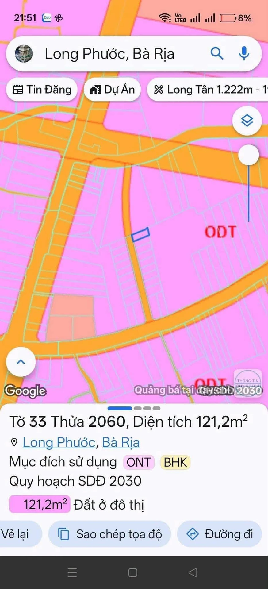 Bán lô đất 120m² mặt đường số 9 Bà Rịa - Ảnh 1
