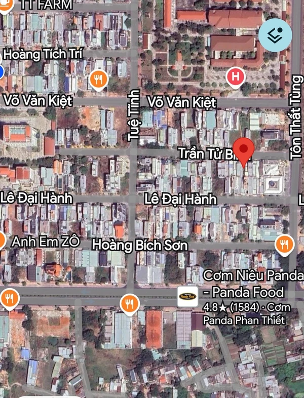 Bán lô đất thổ cư 105m² mặt tiền Trần Tử Bình Phan Thiết 3.1 tỷ