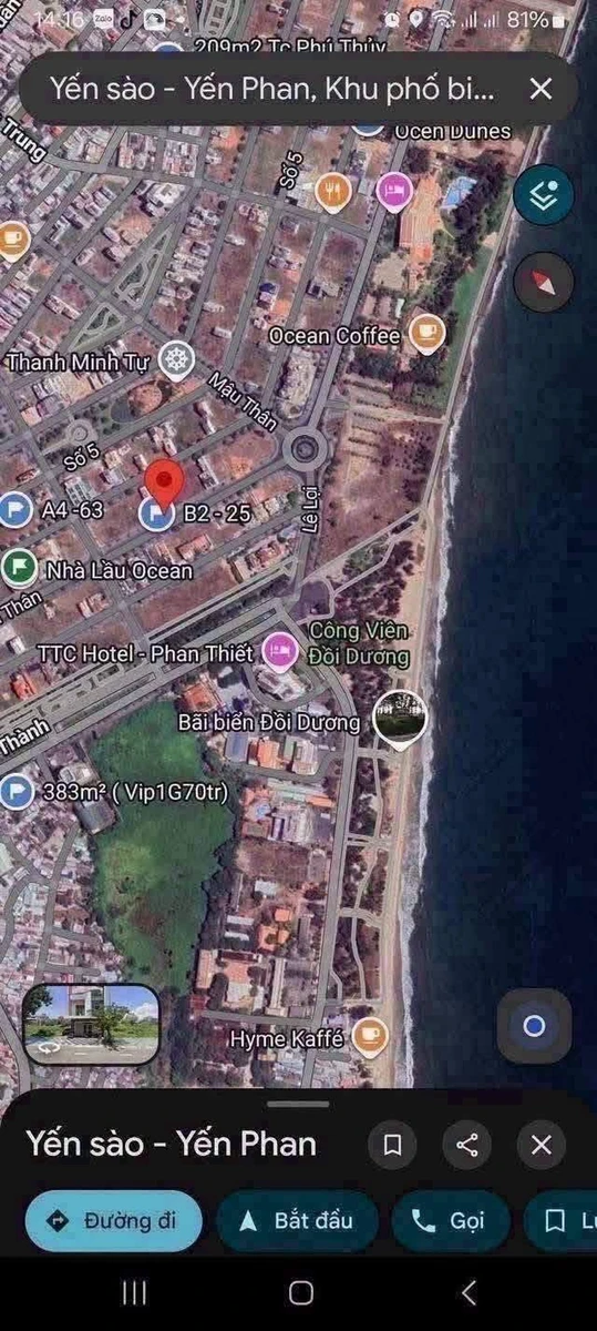 Bán đất Ocean Dunes Phan Thiết 140m² 13 tỷ mặt tiền - Ảnh 1