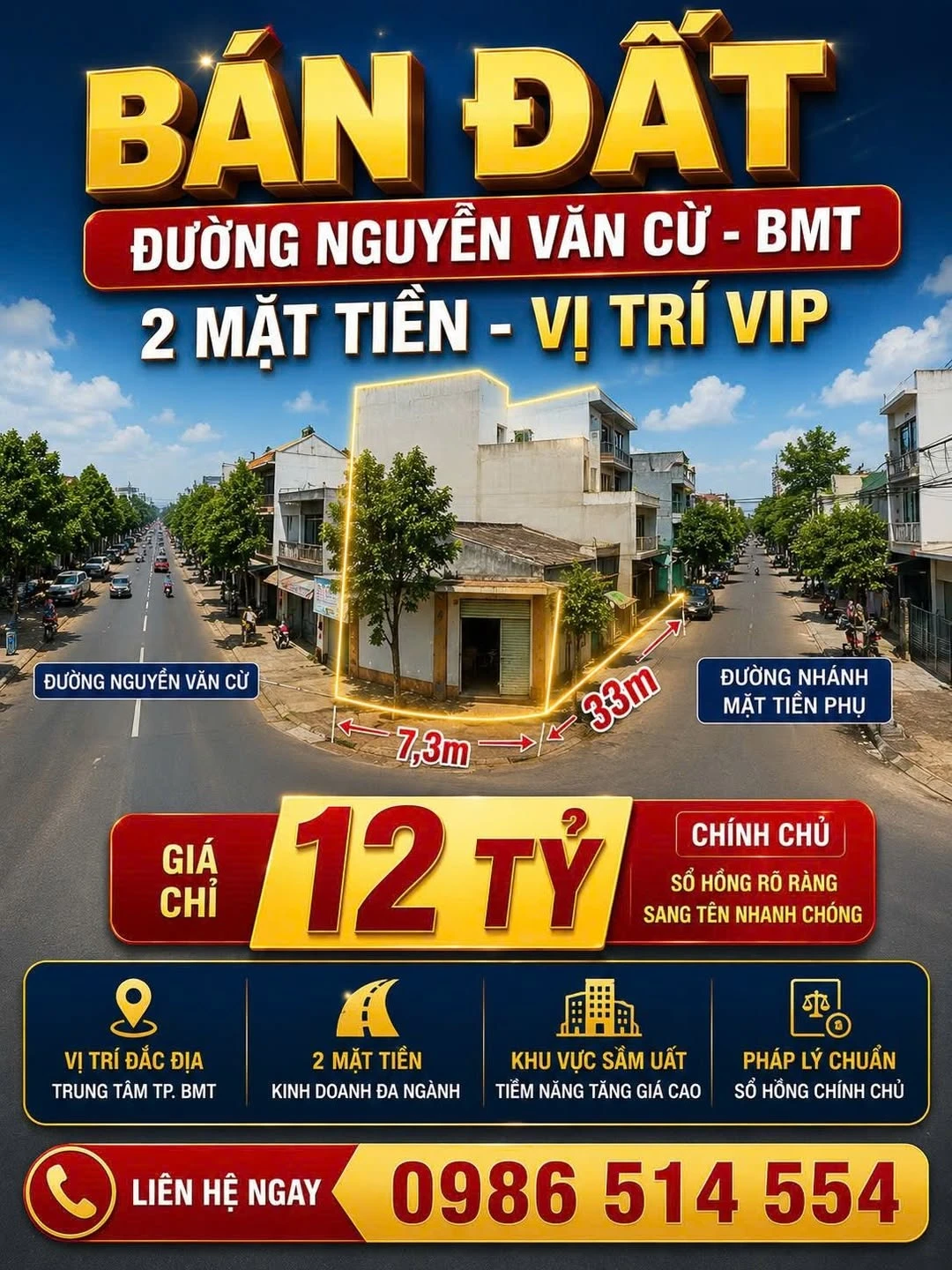 Bán đất 2 mặt tiền Nguyễn Văn Cừu, Bình Tân, 240m² - Ảnh 1