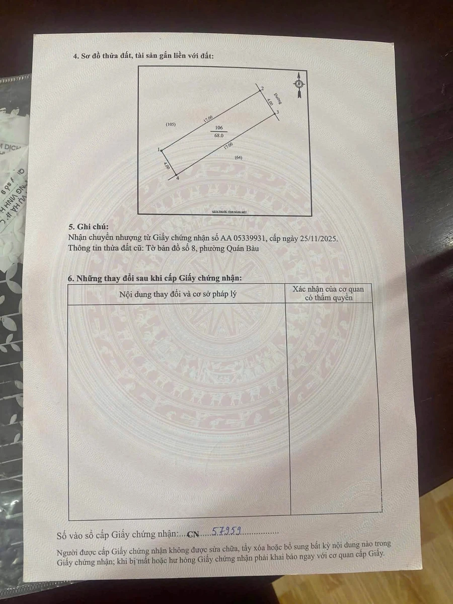 Bán đất Khối 6 Quán Bàu, 68m² giá 3 tỷ - Ảnh thu nhỏ 3