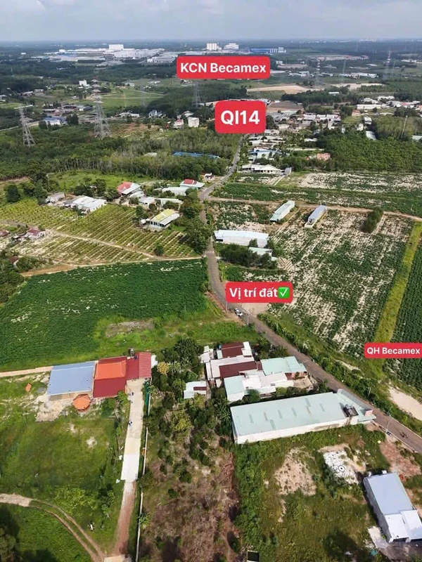 Bán đất 130m2 mặt tiền đường nhựa gần KCN Becamex 690 triệu