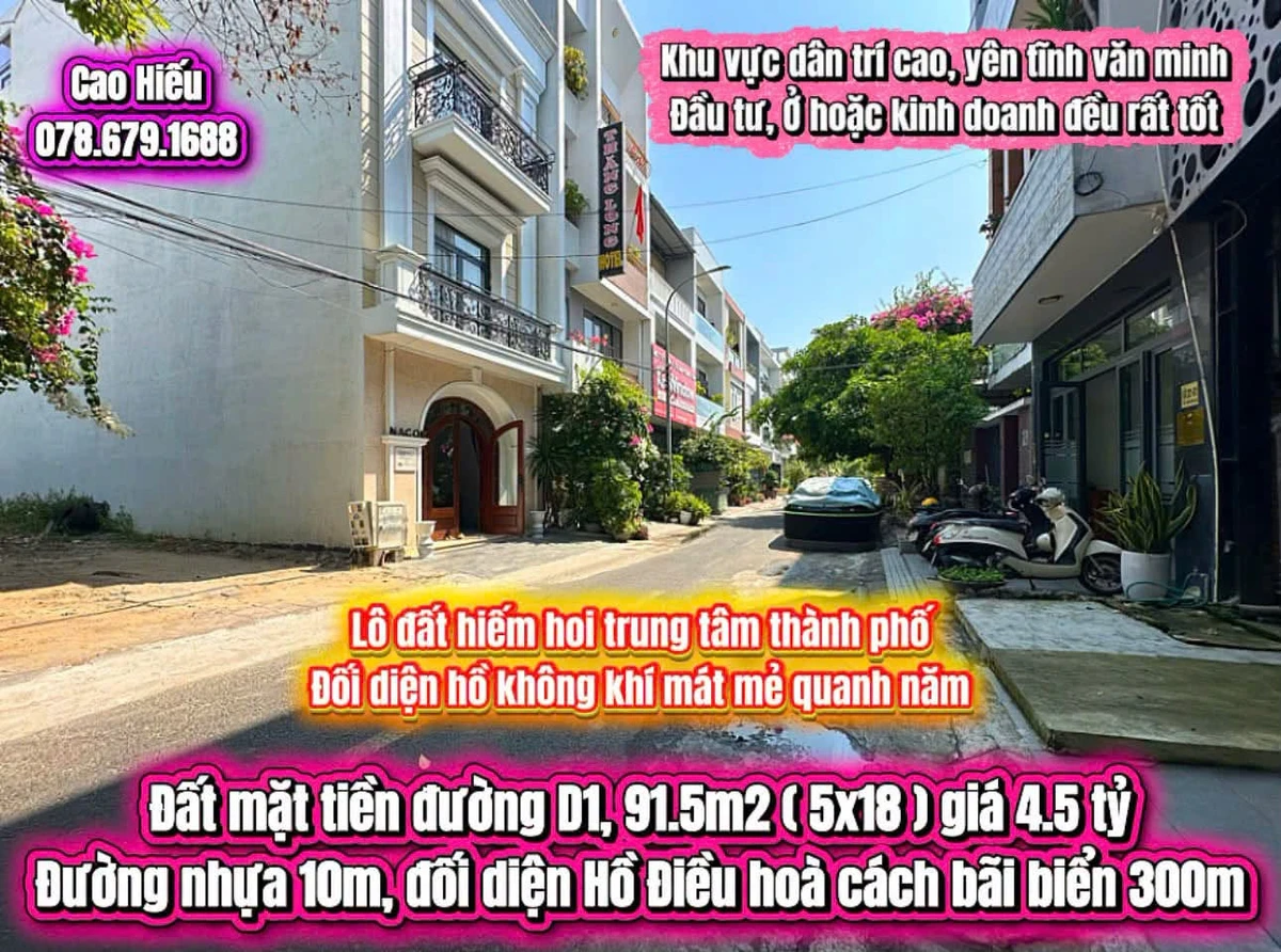 Bán đất mặt tiền 91.5m2 giá 4.5 tỷ Tuy Hoà - Ảnh 1