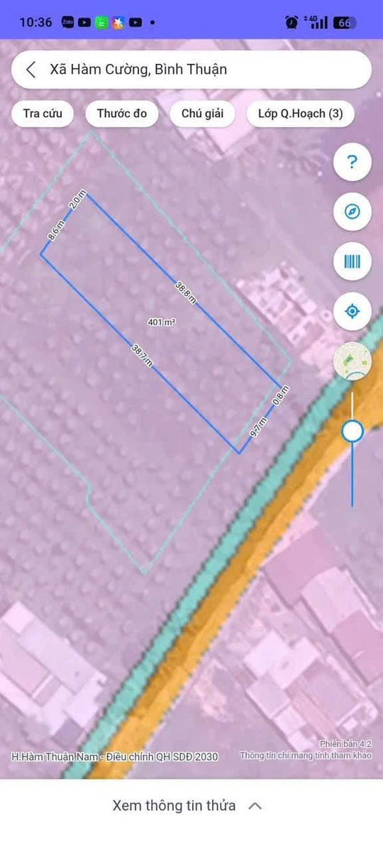 Bán lô đất 400m² Hàm Cường, sổ hồng đầy đủ, 549 triệu - Ảnh 1