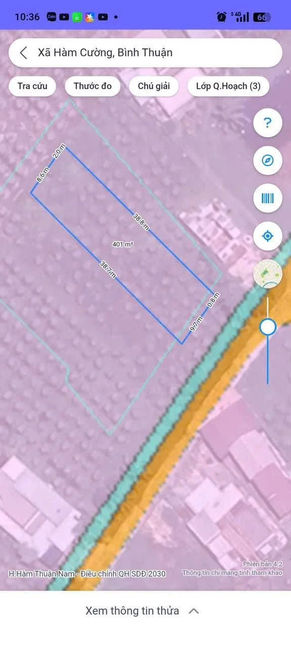 Bán lô đất 400m² Hàm Cường, sổ hồng đầy đủ, 549 triệu - Ảnh 1