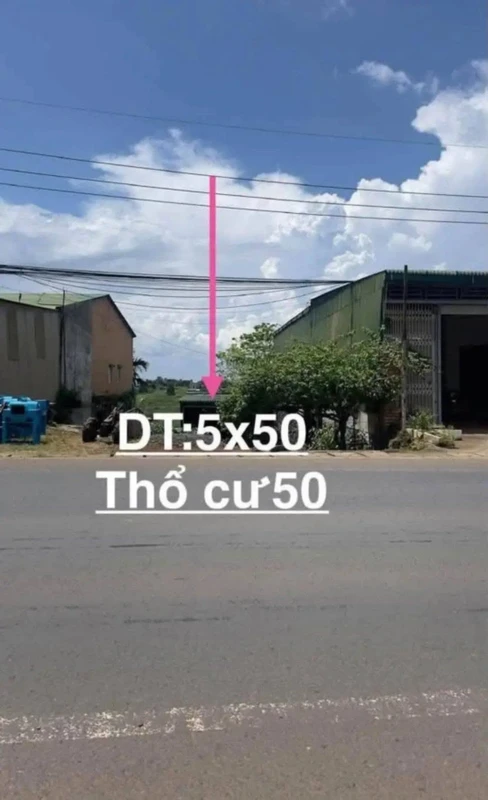 Bán đất mặt tiền Quốc Lộ 14, 50m², 1,3 tỷ