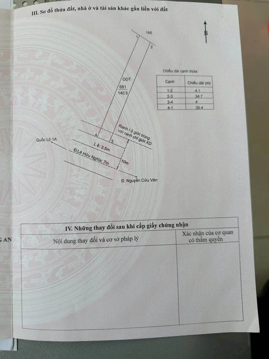 Bán đất mặt tiền Lê Hữu Nghĩa 140m² Tân An Tây Ninh - Ảnh thu nhỏ 4