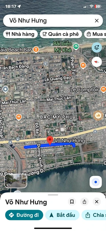 Bán nhà 3 tầng 2 mặt tiền Võ Như Hưng 90m², gần sông biển