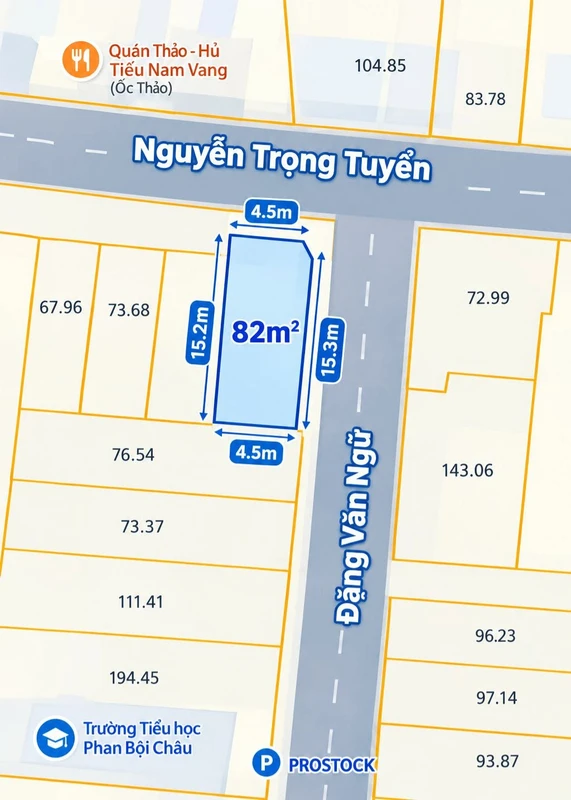 Bán nhà lô góc 2 mặt tiền Đặng Văn Ngữ - Nguyễn Trọng Tuyển, 82m2, 3 tầng, Phú Nhuận