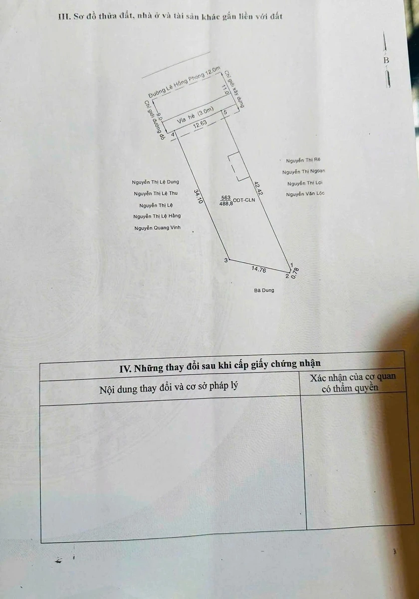 Bán nhà mặt tiền Lê Hồng Phong 448m² 11.5 tỷ Quận 12 - Ảnh thu nhỏ 2