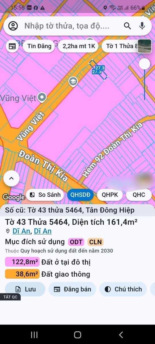 Bán đất 161m mặt tiền Vũng Việt, Dĩ An, Bình Dương - Ảnh thu nhỏ 4