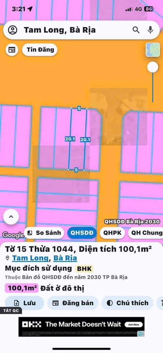 Bán đất mặt tiền đường 26m Khu Hòa Long 100m² Bà Rịa - Ảnh thu nhỏ 3
