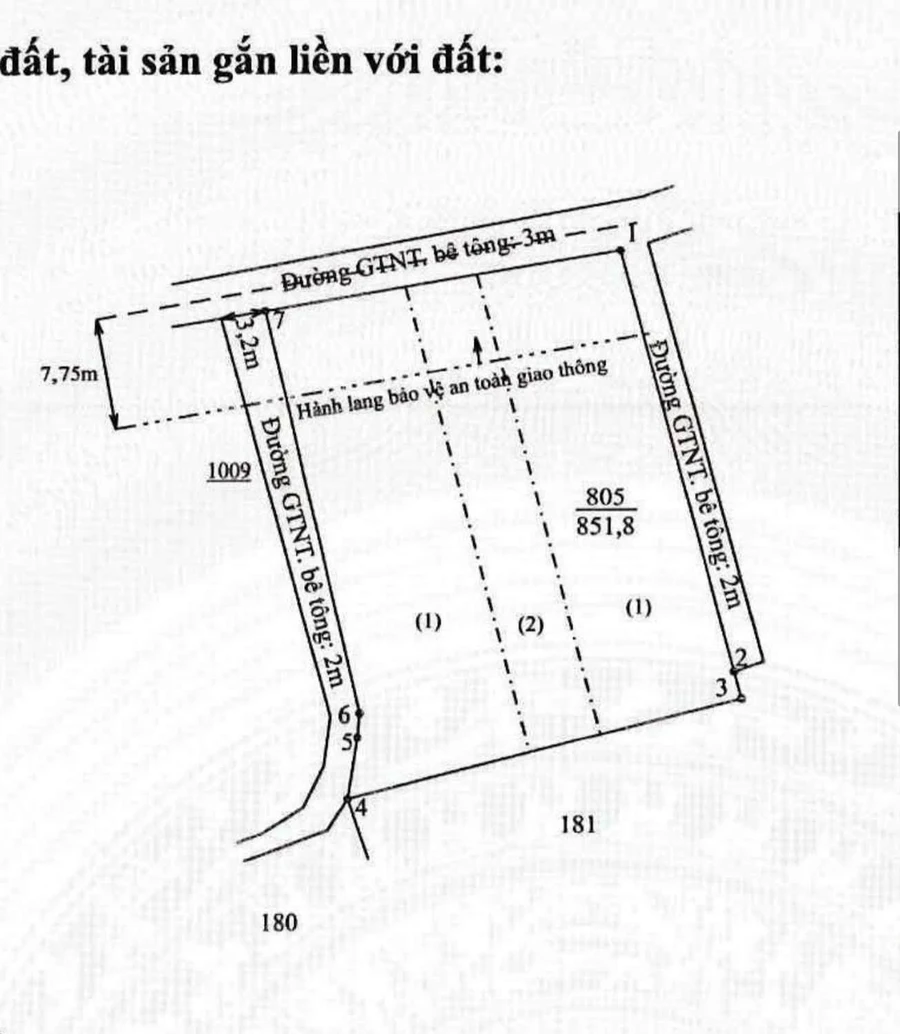 Bán 850m2 đất thổ cư Nhà Bè, giá 1 tỷ 850 triệu - Ảnh thu nhỏ 2