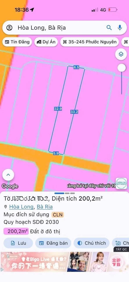 Bán đất 200m2 đường số 12 Hòa Long, TP Bà Rịa, giá 1,5 tỷ - Ảnh thu nhỏ 3