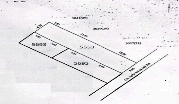 Bán thửa đất 5553; 5693; 5695 TBD29, đường Cái Môn, phường Mỹ Trà, Cao Lãnh, Đồng Tháp - Ảnh thu nhỏ 3